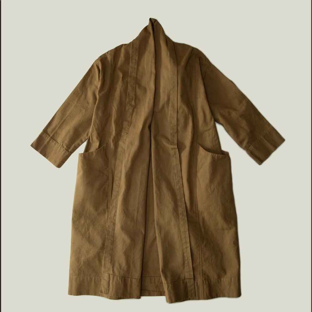 Elizabeth Suzann Clyde Trench in Upcycled Cotton Canvas | Clay NWOT